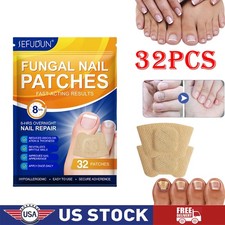 32Pcs Fungal Nail Patches -Extra Strength Toenail Fungus Treatment Overnight US