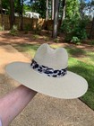 Vince  Camuto Women's Wide Rim Hat Bow Animal Print Classic Coastal Beach Boho — photo 3