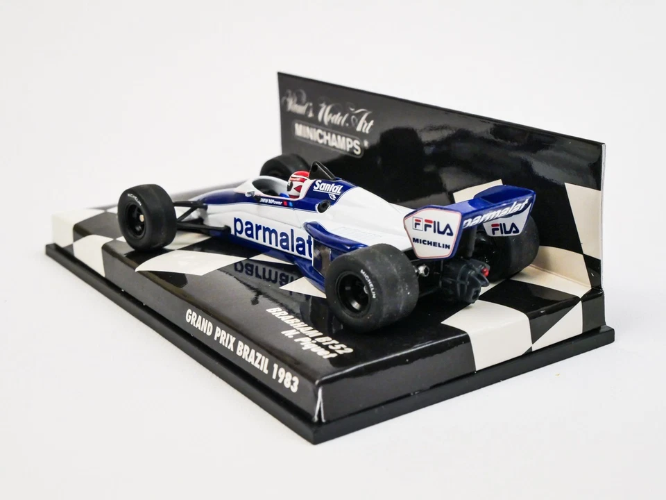 BRABHAM BT 52 1983 MINICHAMPS 1:43 Nelson Piquet W.CH. Perfetta aperta per foto - Immagine 4 di 4