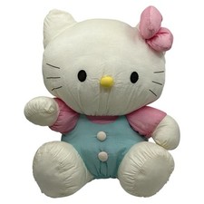 Hello Kitty Nylon Parachute 15" Plush Puffalump Style Toy Vintage Sanrio 1991
