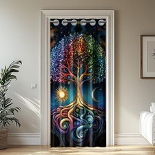 CHGCRAFT Tree of Life Door Curtain for Doorway Bohemia Style Curtain...