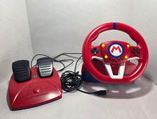 Used Hori Mario Kart Racing Steering Wheel And Pedals For Nintendo Switch