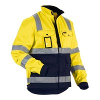 Blakläder Warnschutz-Jacke Gelb Marineblau Unisex-GrößE: L