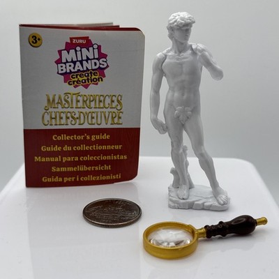 NEW & HTF! Mini Brands Create MASTERPIECES- *Iconic*  3  DAVID Statue 