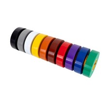Professional Grade Mixed Colors Electrical Tape - 10-Pack
