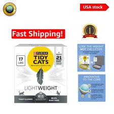 Purina Tidy Cats 4-in-1 Strength Litter: 50 Lighter, Odor-Free Clumping, 17 lb