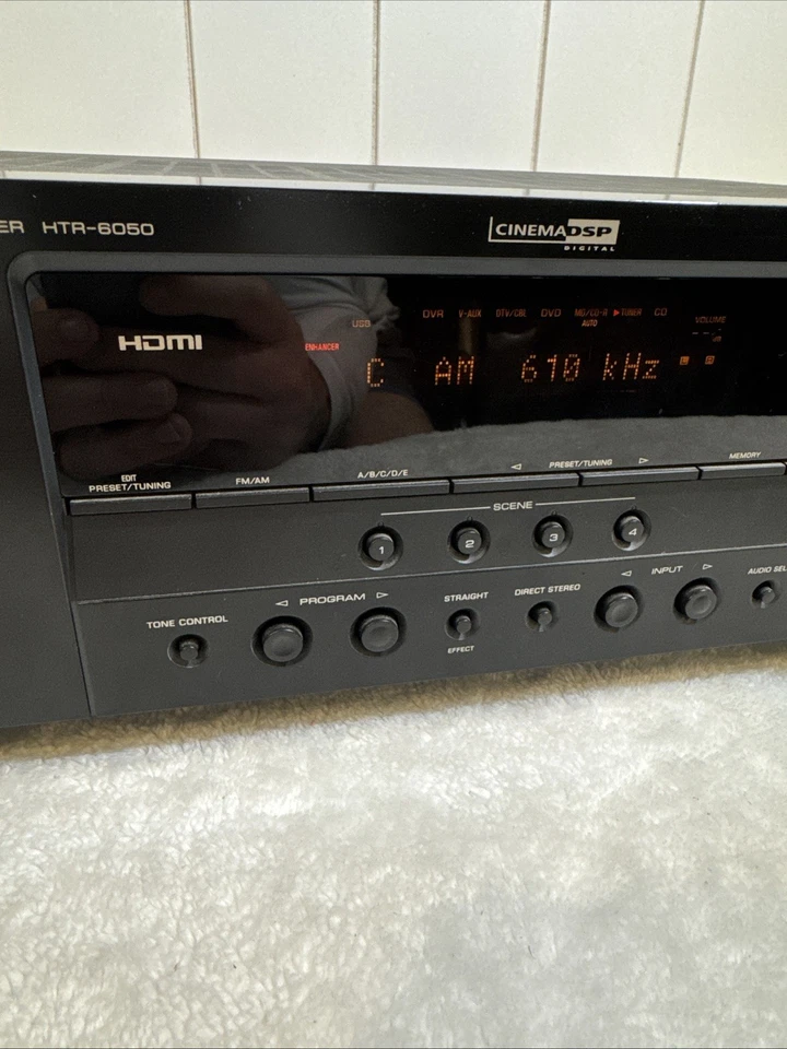 YAMAHA HTR-6050 5.1 HDMI AV RECEIVER, DVD, CD, MULTI CH/ SACD - Image 3 of 4
