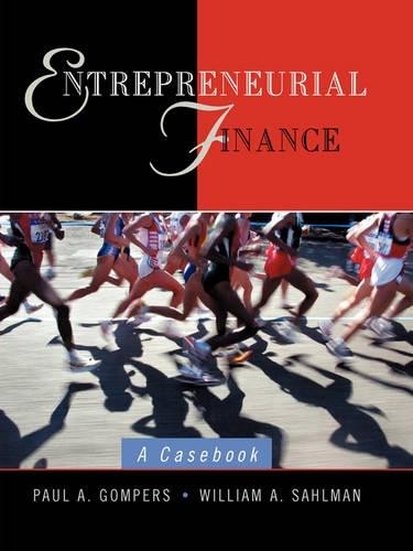 Entrepreneurial Finance by Paul A. Gompers, William Sahlman - 9780471080664