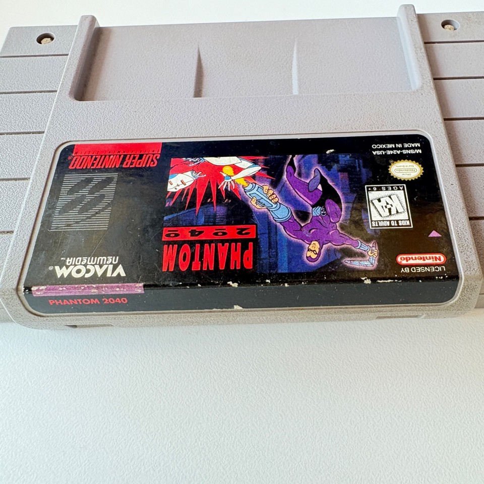 Phantom 2040 (Super Nintendo SNES, 1995) Authentic Tested Working | eBay