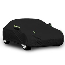 6 Layers Car Cover Waterproof All Fit Sedan Length 184-193 inch, Black
