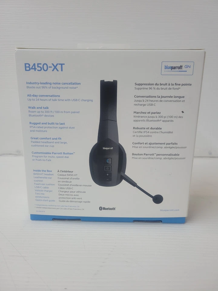 NUEVO Auriculares BlueParrott B450-XT Inalámbricos Bluetooth con Cancelación de Ruido - Sellados Foto 3 de 4