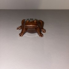 A Vintage Glazed Ceramic Frog ornament. Excellent condition. A beautiful item.