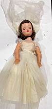 Madame Alexander Vintage Bride Doll AS-IS Head Detached Tagged Dress