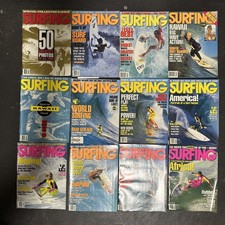 1991 Surfing Magazine Lot. All 12.  Very Good...