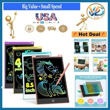 4 Pack LCD Writing Tablets 8.5 Inch Colorful Drawing Boards Kids Travel Toys