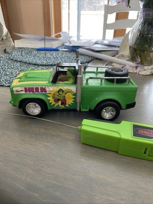 HTF RARE 1979 AHI INCREDIBLE HULK REMOTE CONTROL TRUCK WORKS!!! MARVEL COMICS
