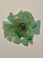 GR 2314 Sea foam green tinge Genuine surf tumbled sea glass- crafts/display