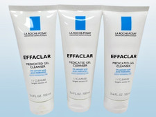 LA ROCHE POSAY EFFACLAR MEDICATED GEL CLEANSER 3.4 OZ NWOB EXP: 2028 LOT OF 3