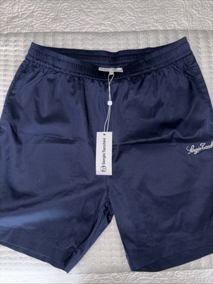 Sergio Tacchini Giorgio Lounge Short MEDIUM Navy Blue Pockets Draw String NEW