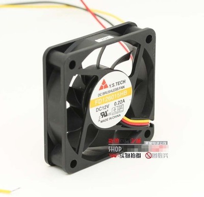 Y.S.TECH FD126015HB 6015 6cm 12V 0.22A Super   Double   Fan *uq