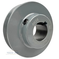 AK28-7/8 Cast Iron 2.75" Single Groove Pulley A Section V Belt 4L 7/8 Shaft Bore