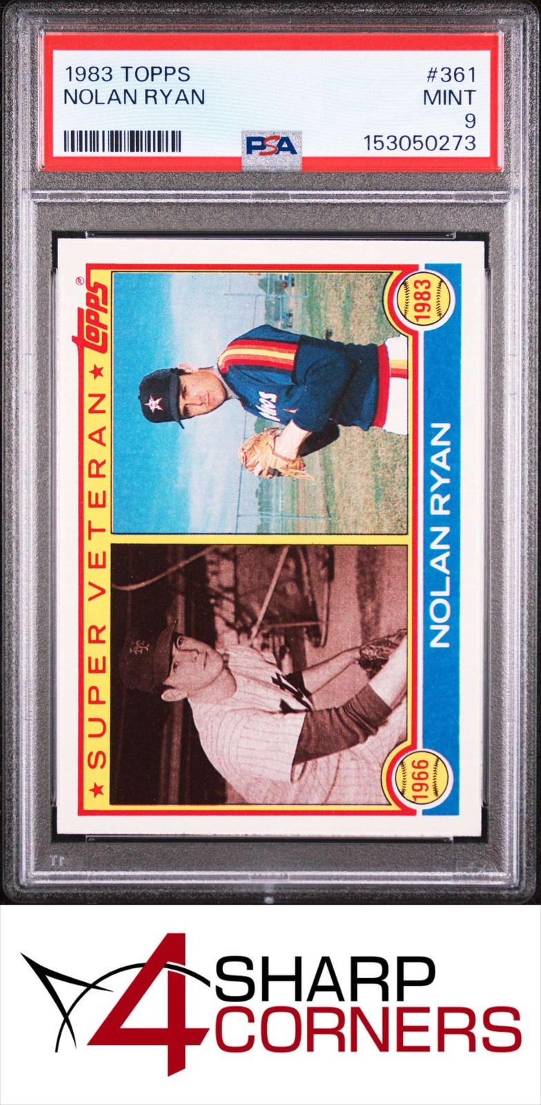 1983 TOPPS #361 NOLAN RYAN ASTROS HOF PSA 9