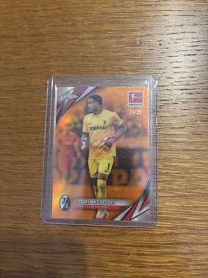 Topps Chrome 24/25 Orange Refractor Noah Atubolu SC Freiburg Numbered /25