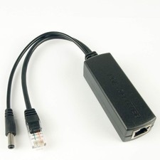 DSLRKIT Active PoE Splitter Power Over Ethernet 48V to 12V 2A for...