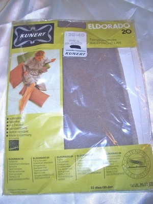Vintage KUNERT ELDORADO Chinchillan Nylons Strumpfhose 38-40 AUSTER 20 DEN OVP