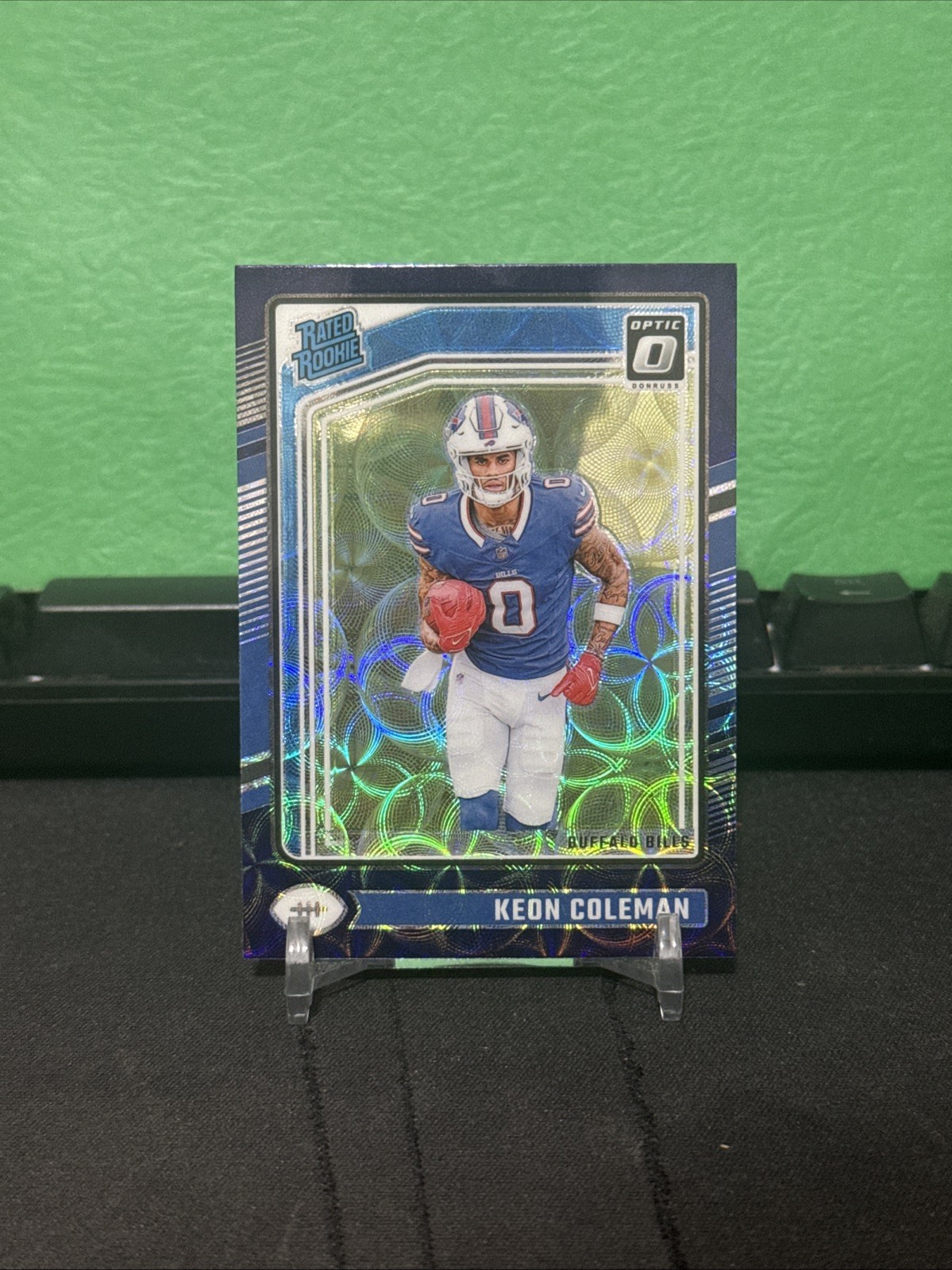 2024 Panini Donruss Optic - Rated Rookie Keon Coleman #263 Purple Scope Prizm...