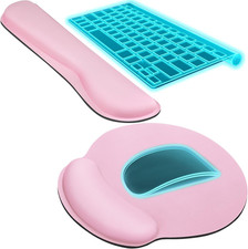 Ergonomic Keyboard Wrist Rest and Mouse Pad with Wrist Rest Set, Memory Foam Wri