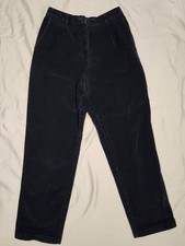 Womens Vintage LL bean Corduroy Navy Blue Size 8R Pants