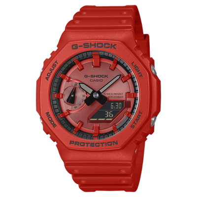 #ad G Shock GA2100RRB 4A Vivid Red Bright Toughness Octagonal Ana Digi $120.00
