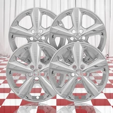 Set of 4 Front and Rear Chrome 5 Spoke 18" Wheel Skins for 2015-21 Ford Edge SE