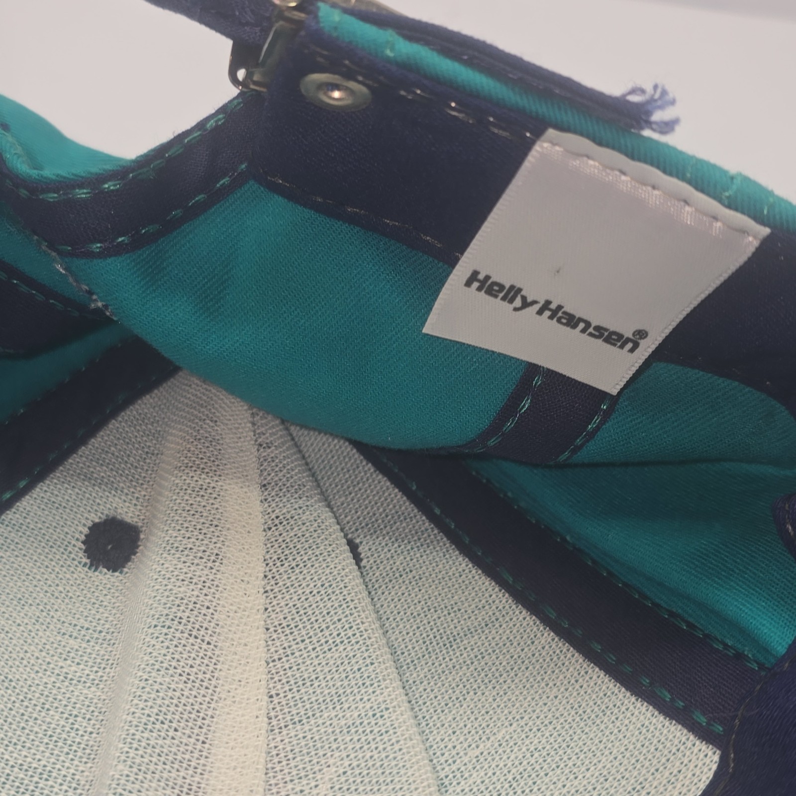 Helly Hansen Strapback Hat Teal Navy Sailing Outd… - image 9