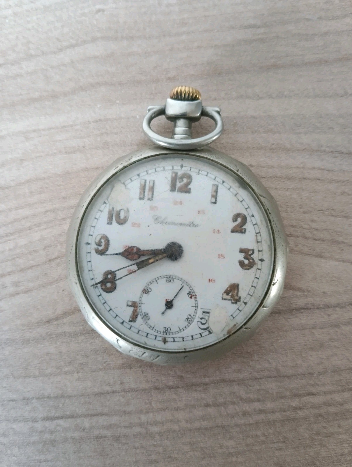 Silver Chronometer Pocket Watch BF - image 1