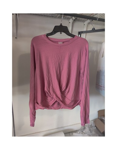 SOILED Calia Women's Wrap Front Long Sleeve T-Shirt Top Rose Size XL $40 O292 - Bild 2 von 4