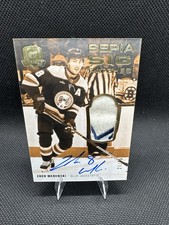 2022-23 The Cup Zach Werenski Sepia Sig Patches /35 - Alternate Jersey Patch