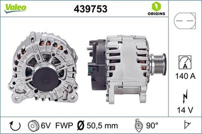 Lichtmaschine Generator Lima VALEO ORIGINS - NEW O.E. TECHNOLOGIE 439753 für T5