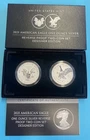 American Eagle 2021 1 Oz Silver Reverse Proof Two-Coin Set Designer Edition 21XJ