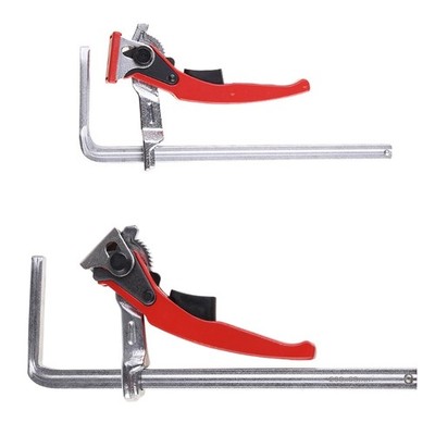 F-Shape Carpenter Clamps with Quick Release Ratcheting Featured for Woodworking