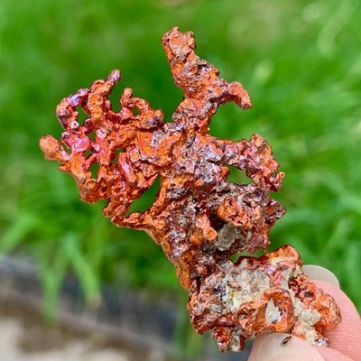 14G Rare!! iridescent Native Copper crystal mineral specimen
