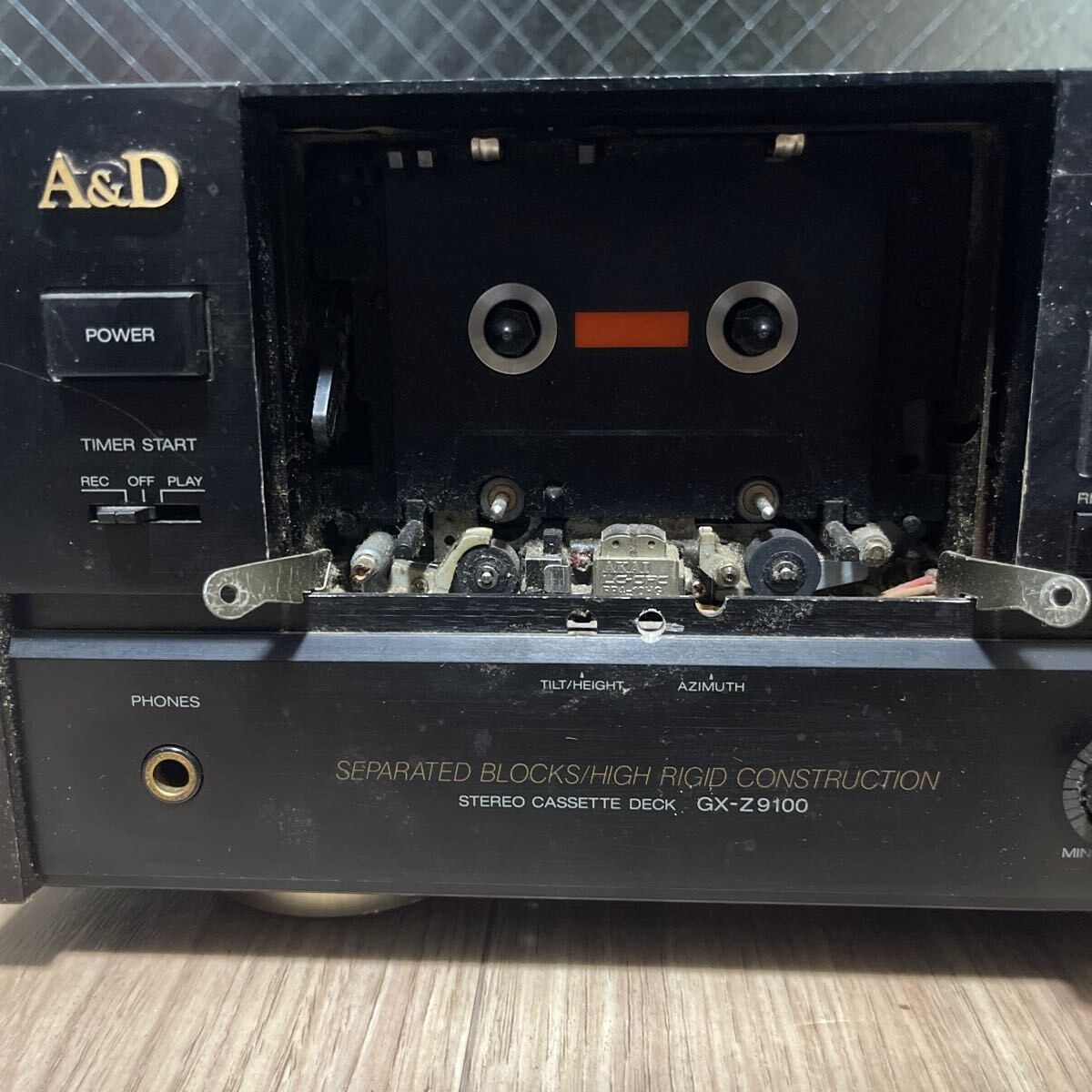 A＆D GX-Z9100R AKAI A&D GX-Z9100 3-Head Stereo Cassette Deck Super GX Black