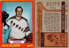 1973-74 Topps Hockey Card #153 Gilles Villemure