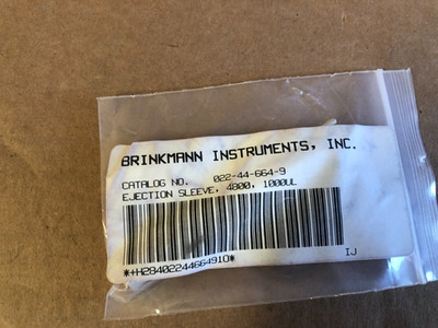 Eppendorf Brinkmann Ejector Sleeve 4800 1000UL # 022-44-664-9