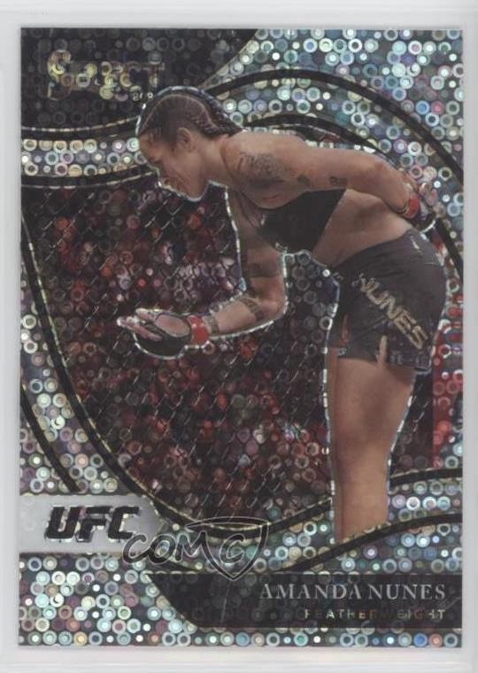 2021 Panini Select UFC Octagonside Disco Prizm Amanda Nunes #216 ux8