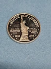 1986 Statue of Liberty A.U. Minting 1/2oz 999 FINE Silver round