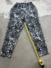Vintage 90s Black White Zubaz Pants L