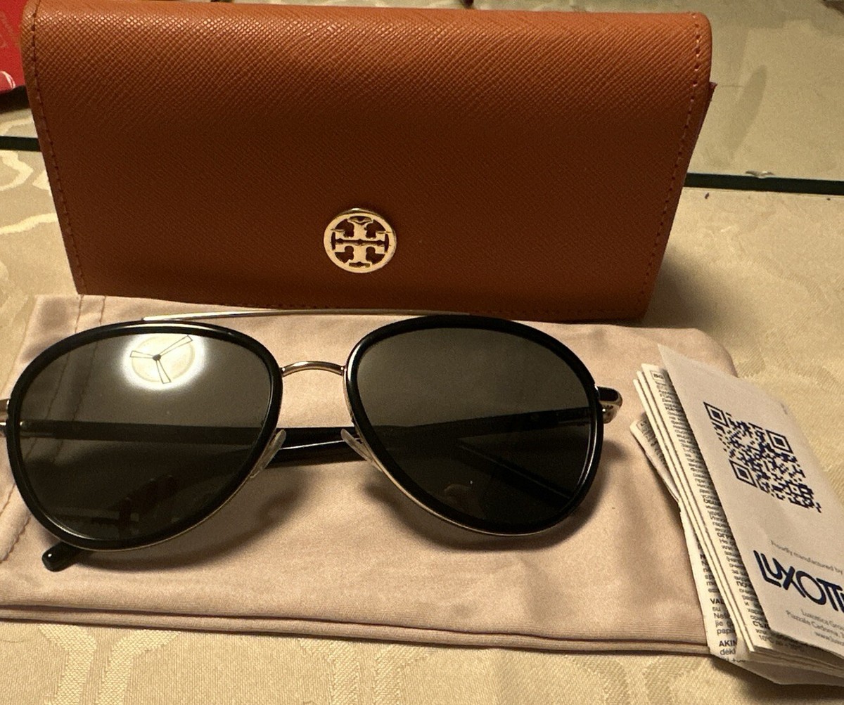 Tory Burch Woman’s Aviator Sunglasses Without Case Excellent Condition Customer reviews for Tory Burch Metal Womens Aviator  main image 4
