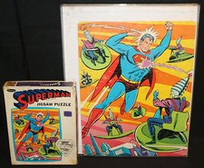 Superman 150pc Complete Jigsaw Puzzle by Whitman VF 1966